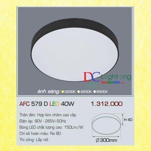 Đèn led nổi 1 chế độ  AFC 579D 40W