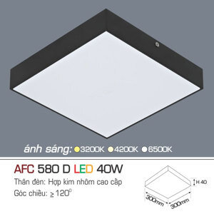 Đèn led nổi 1 chế độ  AFC 580D 40W