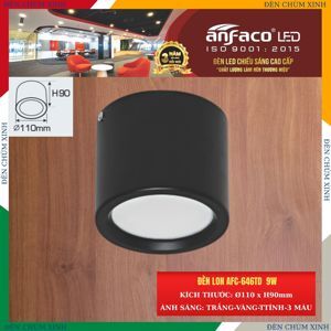 Đèn led nổi cao cấp 3 chế độ  AFC 646D 9W 3C