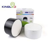 Đèn Led ống bơ trán quang, đổi màu Kingled OBK-7-DM AS: 3000K/4000K/6000K Vỏ đen/vỏ trắng