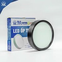 Đèn LED ốp trần 18W dạng tròn vỏ đen 3 màu TLC - 18W