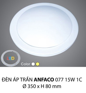 Đèn Led ốp trần Anfaco AFC 077 LED 15W