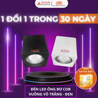 Đèn LED Ốp Trần Asia Lighting Đèn Ống Bơ COB Vuông công suất 10W-Ánh sáng Trắng-Vàng-Trung tính, 1 đổi 1 30 ngày