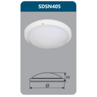 Đèn led ốp trần chống thấm Duhal SDSN405 15W