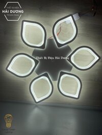 Đèn LED Ốp Trần Decor Mâm 5 Cánh Lá OT-064, Mâm 6 Cánh Hoa Sen OT-066, Mâm 5 Lá OT-070 - 3 Chế Độ