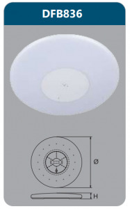 Đèn led ốp trần điều khiển 36W Duhal DFB836