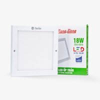 Đèn LED Ốp trần Mỏng Vuông 18W LN10 220x220/18W rạng đông