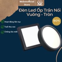 Đèn Led Ốp Trần Nổi Cao Cấp Vuông - Tròn TLC hiện đại trang trí nhà phòng khách viền đen op tran vuong  165