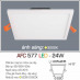Đèn led ốp trần nổi vuông AFC-577-24W