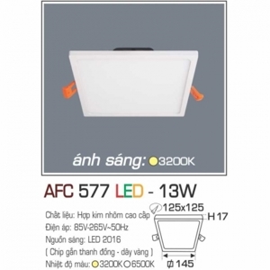 Đèn led ốp trần nổi vuông AFC-577-13W