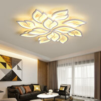 Đèn Led Ốp Trần Trang Trí Phòng Khách 12 Cánh Hình Đuôi Hồ Ly, 3 Chế Độ Sáng Bảo Hành 12 Tháng