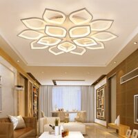 Đèn led ốp trần trang trí phòng khách mâm led 15 cánh hoa sen