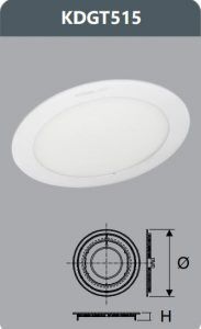 Đèn led panel âm trần 15w KDGT515