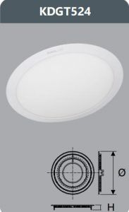 Đèn led panel âm trần 24w KDGT524