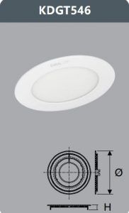 Đèn led panel âm trần 7w KDGT546