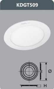 Đèn led panel âm trần 9w KDGT509