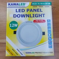Đèn LED panel âm trần giật cấp 3 màu 12W KAWALED DL158-A12W-3M