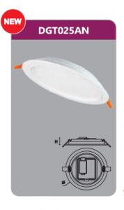 Đèn led panel âm trần tròn 25w DGT025AN