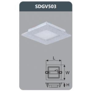 Đèn led panel âm trần vuông Duhal SDGV503