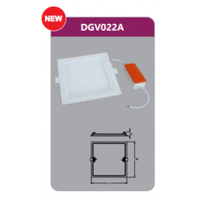 Đèn led panel âm trần vuông Duhal DGV022A