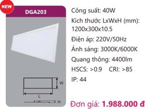 Đèn led panel bảng cao cấp Duhal DGA203