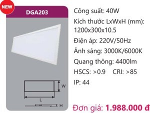 Đèn led panel bảng cao cấp Duhal DGA203