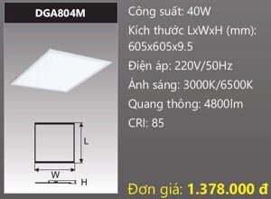 Đèn led panel bảng Duhal DGA804M