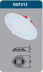 Đèn LED Panel Duhal DGT212 - 12W