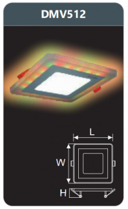 Đèn led panel Duhal DMV512