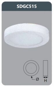 Đèn led panel gắn nổi tròn 15w SDGC515
