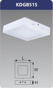 Đèn led panel gắn nổi vuông 15w KDGB515