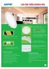 Đèn led panel light âm trần 3 chế độ 7W MPE