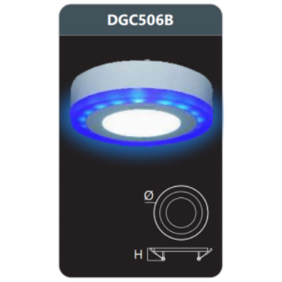 Đèn led panel màu 6W Duhal DGC506B