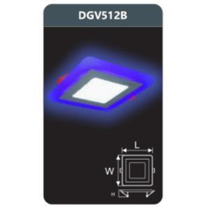 Đèn led panel màu Duhal DGV512B