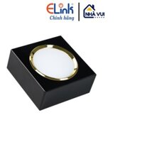 Đèn LED PANEL ốp trần ELINK 18W Vuông, Sơn đen viền vàng, Ánh sáng trắng - XỊN