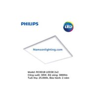 Đèn LED Panel Philips 38W 600×600- RC001B LED38 2×2
