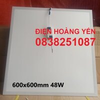 Đèn Led Panel Tấm Vuông 600 x 600 60W âm trần thạch cao sáng thẳng ở giữa tăng phô nhựa lắp nhà xưởng văn phòng