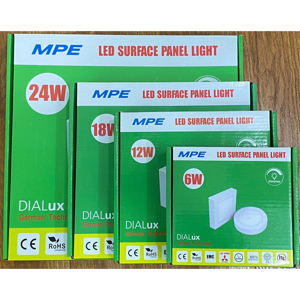 Đèn LED panel tròn gắn nổi MPE SRPL-6W 3 màu