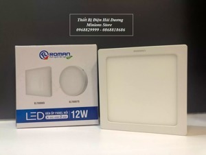 Đèn LED panel viền siêu mỏng Roman ELT8006S/12W