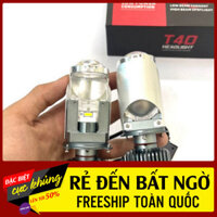 Đèn Led Pha Bi Cầu Mini T40 75W Chân H4 Ô tô Xe Máy - Phiên Bản 2024 Bảo Hành Chính Hãng 1 Năm [Uy Tín]
