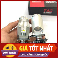 Đèn Led Pha Bi Cầu Mini T40 75W Chân H4 xe con mô tô - bạn dạng 2024 Bảo hành chánh Hãng 1 Năm