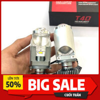 Đèn Led Pha Bi Cầu Mini T40 75W Chân H4 xe con xe gắn máy - bạn dạng 2024 Bảo hành chánh Hãng một năm [Uy Tín]