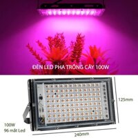 Đèn led pha chuyên trồng cây trong nhà 100W-220V, chống nước, vỏ tản nhiệt hợp kim nhôm