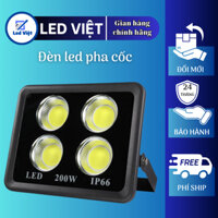 Đèn led pha cốc IP66 công suất 200W, 300W ánh sáng trắng vàng chống nước chiếu sáng ngoài trời, đèn đường, sân bóng