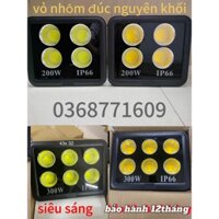 Đèn led pha cốc siêu sáng 200w 300w chống nước ip66, bóng đèn led