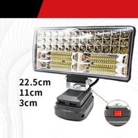 Đèn led pha công trường 84 bóng led cực sáng dùng chân pin rời