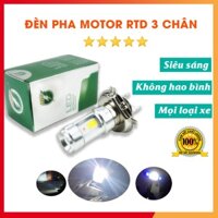 Đèn LED Pha, Cos Moto RTD 3 Chân SIÊU SÁNG (Sáng Trắng) Dành Cho Mọi Loại Xe - Bảo Hành 1 Đổi 1