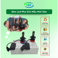 Đèn Led Pha K16 Mẫu Mới 50w Chân Đèn H4 Lắp Xe Máy Ô Tô