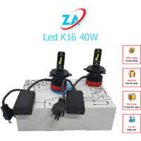 Đèn Led Pha K16 Mẫu Mới 50w Chân Đèn H4 Lắp Xe Máy Ô Tô