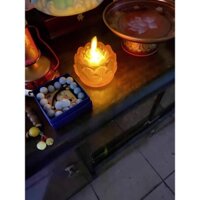 đèn led pha lê hoa sen